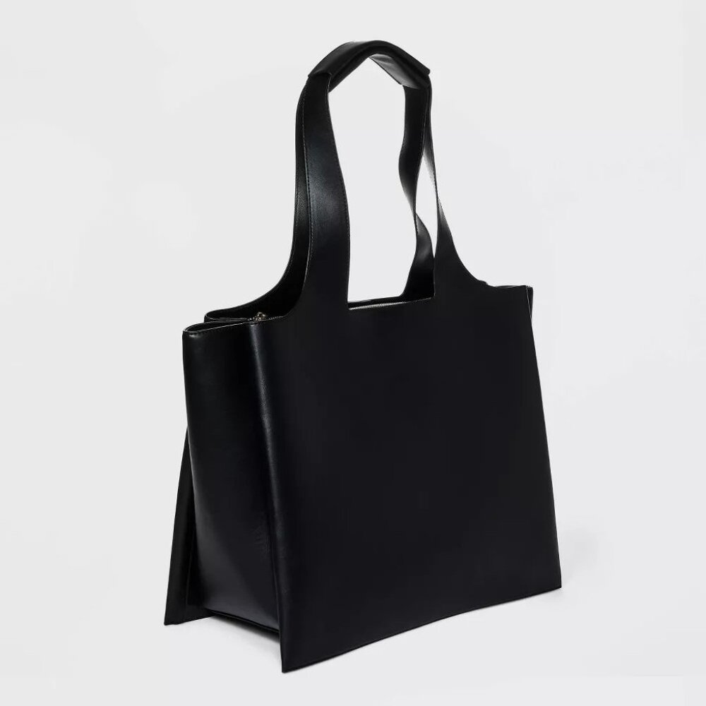 Modern Work Tote Handbag - A New Day™ Black